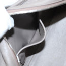 LOEWE Anagram Amazona 28 Hand Bag Leather Gray Silver Auth BA4751-24