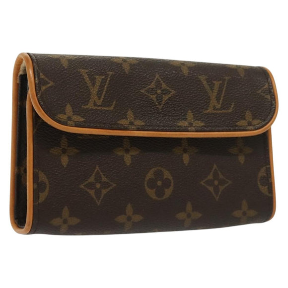 LOUIS VUITTON Monogram Pochette Florentine Waist Bag M51855 LV Auth BA4754