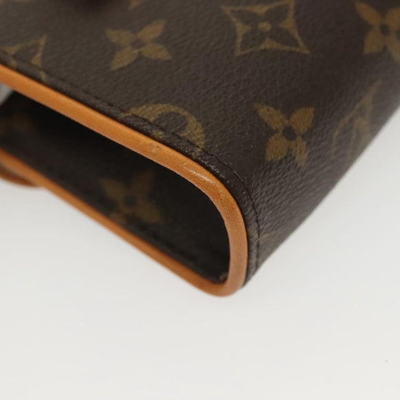 LOUIS VUITTON Monogram Pochette Florentine Waist Bag M51855 LV Auth BA4754
