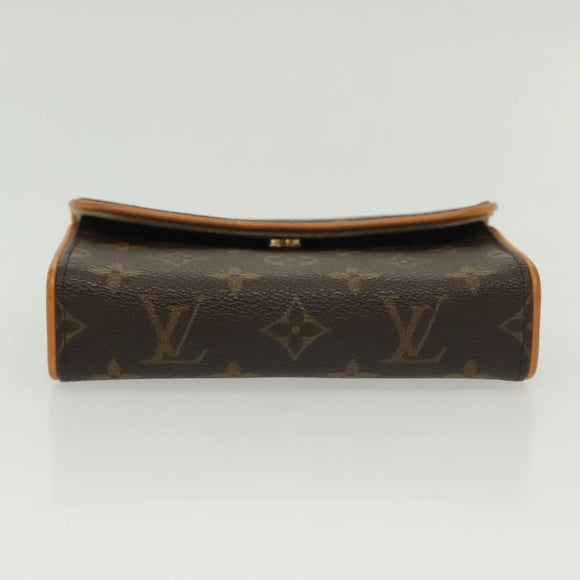 LOUIS VUITTON Monogram Pochette Florentine Waist Bag M51855 LV Auth BA4754