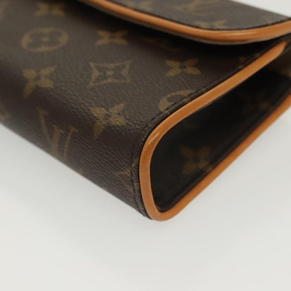 LOUIS VUITTON Monogram Pochette Florentine Waist Bag M51855 LV Auth BA4754