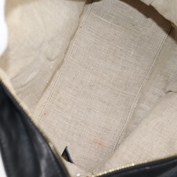 FENDI Pecan Canvas Backpack Brown Black Auth BA4760