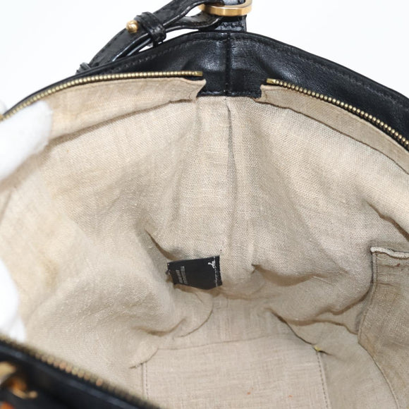 FENDI Pecan Canvas Backpack Brown Black Auth BA4760