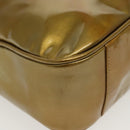 GUCCI Bamboo Hand Bag Patent leather 2way Beige Gold 001 1014 1638 0 Auth BA4761-12