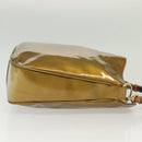 GUCCI Bamboo Hand Bag Patent leather 2way Beige Gold 001 1014 1638 0 Auth BA4761-4