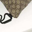 GUCCI GG Supreme Drawstring Backpack PVC Beige 473872 Auth BA4762-16