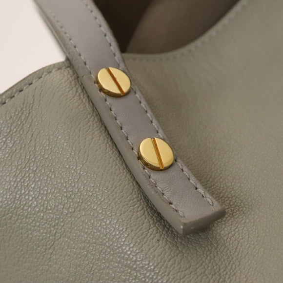 Chloe Dylan Tote Bag Leather Gold Auth BA4765