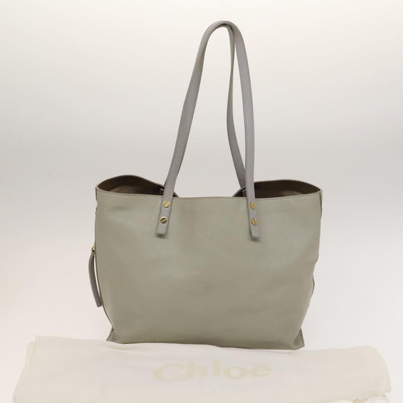 Chloe Dylan Tote Bag Leather Gold Auth BA4765