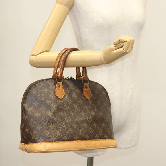LOUIS VUITTON Monogram Alma Hand Bag M51130 LV Auth BA4767
