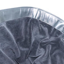 CHANEL Matelasse COCO Mark Tote Bag pile Black Silver CC Auth BA4775-16