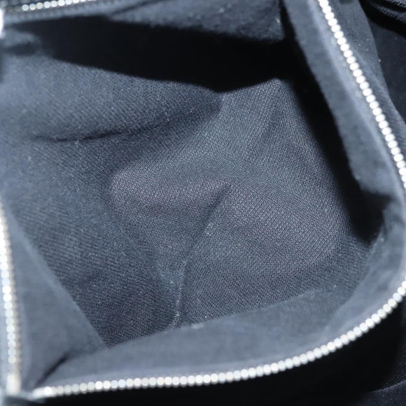 CHANEL Matelasse COCO Mark Tote Bag pile Black Silver CC Auth BA4775