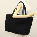 CHANEL Matelasse COCO Mark Tote Bag pile Black Silver CC Auth BA4775-19