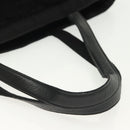 CHANEL Matelasse COCO Mark Tote Bag pile Black Silver CC Auth BA4775-7