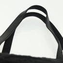 CHANEL Matelasse COCO Mark Tote Bag pile Black Silver CC Auth BA4775-8