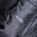 CHANEL Chain COCO Mark Camelia Shoulder Bag Suede Black Silver CC Auth BA4776-19