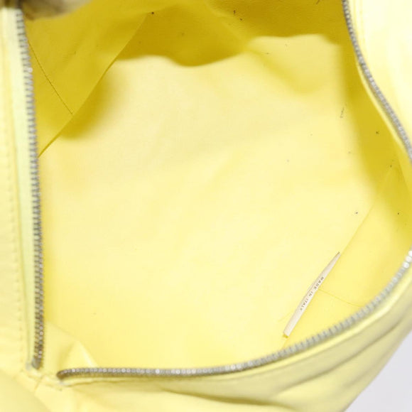 BOTTEGA VENETA Hand Bag Leather Yellow Auth BA4777