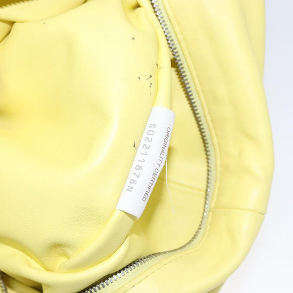 BOTTEGA VENETA Hand Bag Leather Yellow Auth BA4777