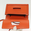 LOEWE Barcelona Shoulder Bag Leather Orange Auth BA4778-10