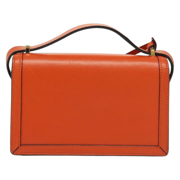 LOEWE Barcelona Shoulder Bag Leather Orange Auth BA4778 - 0