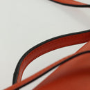 LOEWE Barcelona Shoulder Bag Leather Orange Auth BA4778-14