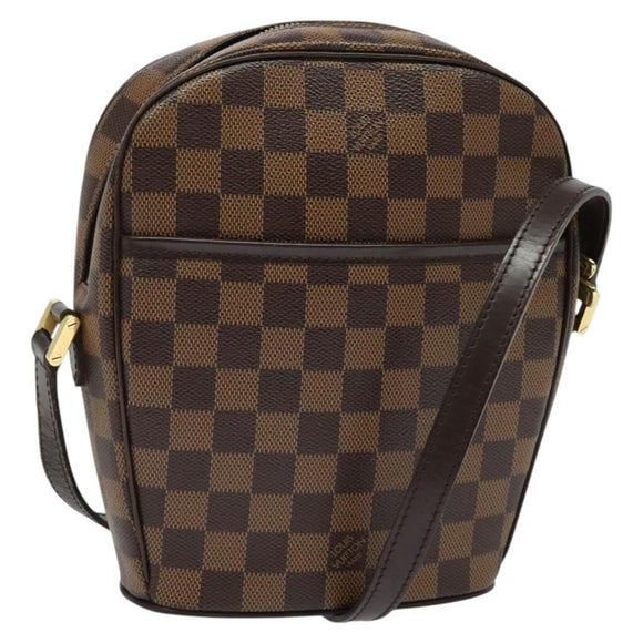 LOUIS VUITTON Damier Ebene Ipanema PM Shoulder Bag N51294 LV Auth BA4779