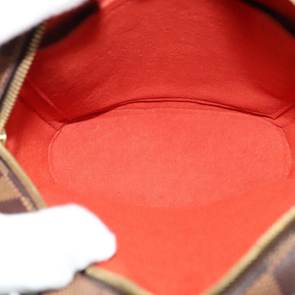 LOUIS VUITTON Damier Ebene Ipanema PM Shoulder Bag N51294 LV Auth BA4779