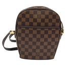 LOUIS VUITTON Damier Ebene Ipanema PM Shoulder Bag N51294 LV Auth BA4779-13
