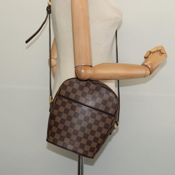 LOUIS VUITTON Damier Ebene Ipanema PM Shoulder Bag N51294 LV Auth BA4779