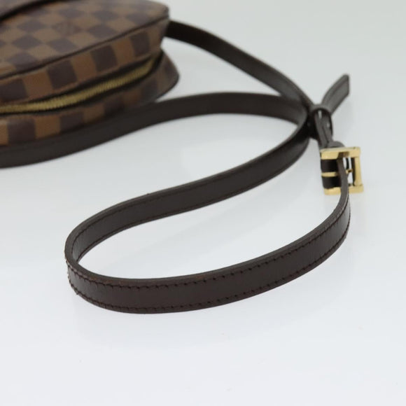 LOUIS VUITTON Damier Ebene Ipanema PM Shoulder Bag N51294 LV Auth BA4779
