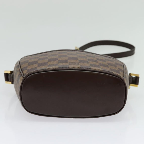 LOUIS VUITTON Damier Ebene Ipanema PM Shoulder Bag N51294 LV Auth BA4779