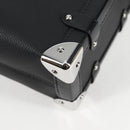 LOUIS VUITTON Side Trunk MM Shoulder Bag Leather Black M25160 LV Auth BA4781M-17