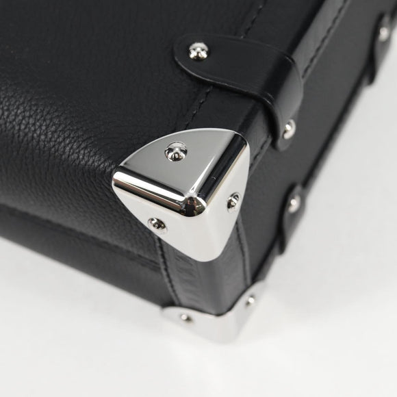 LOUIS VUITTON Side Trunk MM Shoulder Bag Leather Black M25160 LV Auth BA4781M