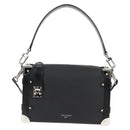 LOUIS VUITTON Side Trunk MM Shoulder Bag Leather Black M25160 LV Auth BA4781M-13