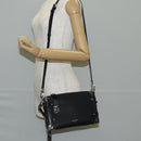 LOUIS VUITTON Side Trunk MM Shoulder Bag Leather Black M25160 LV Auth BA4781M-26