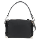 LOUIS VUITTON Side Trunk MM Shoulder Bag Leather Black M25160 LV Auth BA4781M-2