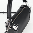 LOUIS VUITTON Side Trunk MM Shoulder Bag Leather Black M25160 LV Auth BA4781M-6