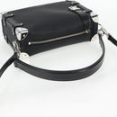 LOUIS VUITTON Side Trunk MM Shoulder Bag Leather Black M25160 LV Auth BA4781M-7