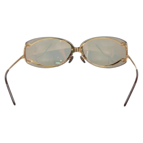 CARTIER Colored lens Glasses metal Gold Auth BA4787
