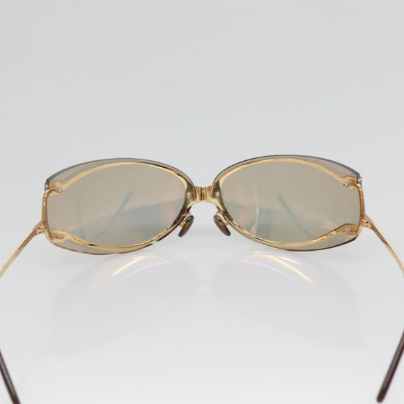 CARTIER Colored lens Glasses metal Gold Auth BA4787