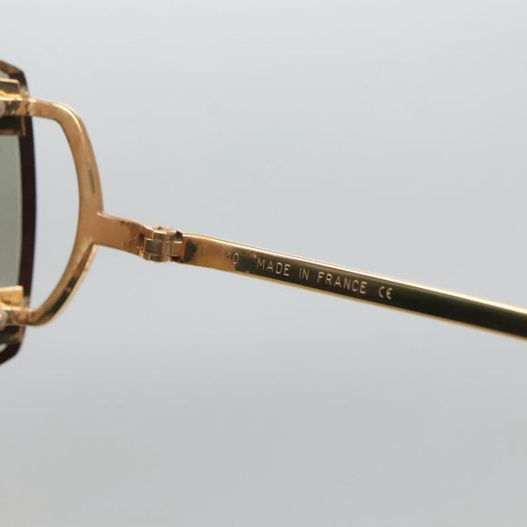 CARTIER Colored lens Glasses metal Gold Auth BA4787