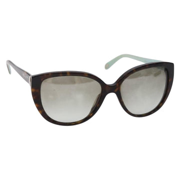 TIFFANY&Co. Sunglasses plastic Brown Auth BA4788