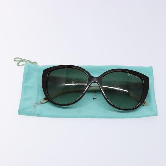 TIFFANY&Co. Sunglasses plastic Brown Auth BA4788