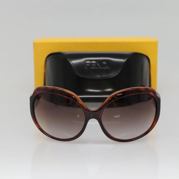 FENDI Sunglasses plastic Brown Auth BA4790