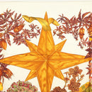 HERMES Carre 90 Scarf ""PASSIFLORES"" Silk Brown Auth BA4792-3