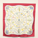 HERMES Carre 90 Scarf ""Qu'importe le Flacon"" Silk White Auth BA4793-12