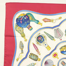 HERMES Carre 90 Scarf ""Qu'importe le Flacon"" Silk White Auth BA4793-2
