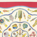 HERMES Carre 90 Scarf ""Qu'importe le Flacon"" Silk White Auth BA4793-3