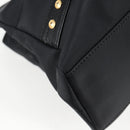 VERSACE Chain Shoulder Bag Nylon Black Gold Auth BA4795-15