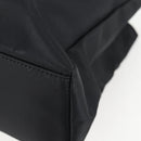 VERSACE Chain Shoulder Bag Nylon Black Gold Auth BA4795-18