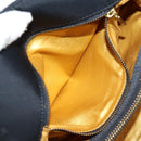 VERSACE Chain Shoulder Bag Nylon Black Gold Auth BA4795-25